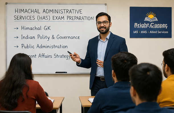 HAS Coaching in Himachal Pradesh
HAS Exam Prepration
Bright Career Academy
HAS Coaching