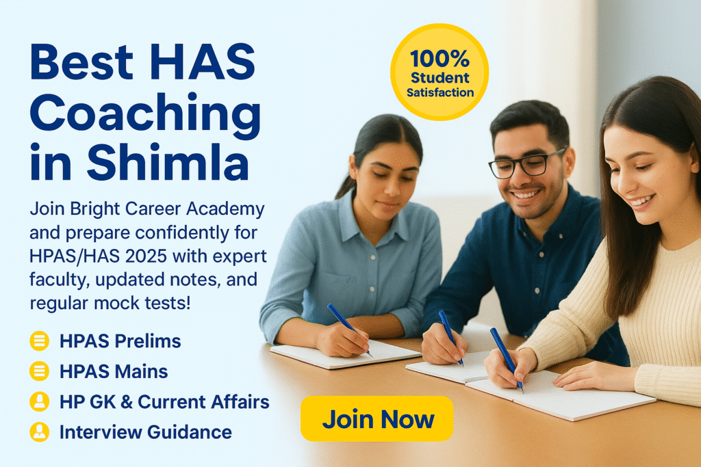 Top HAS Coaching in Shimla